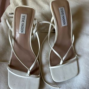 Steve Madden white heels